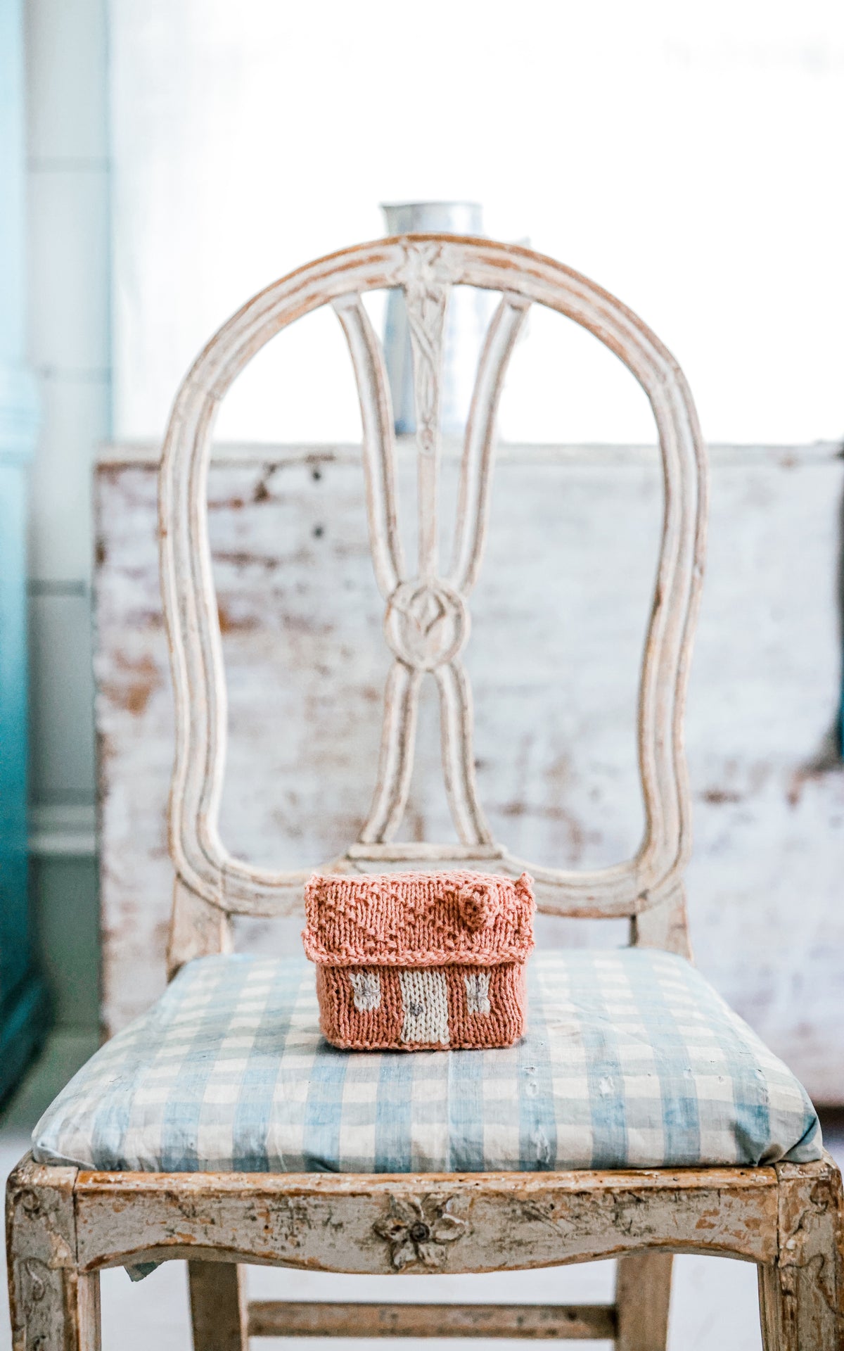 Made to Order Hand Knitted Pink Petite House