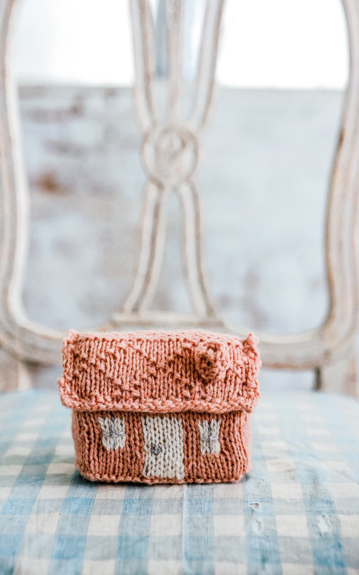 Made to Order Hand Knitted Pink Petite House