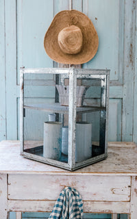 Vintage French Zinc Cheese Safe