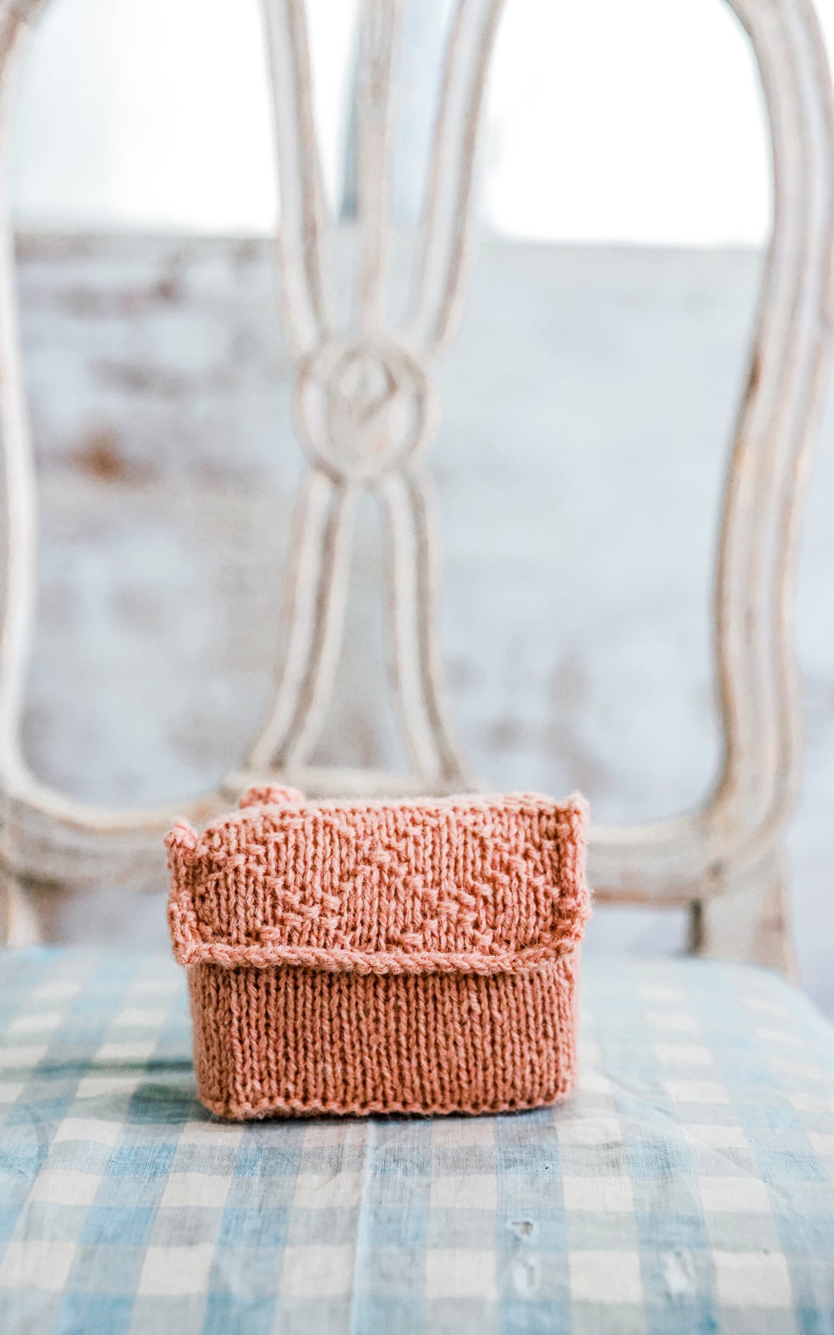 Made to Order Hand Knitted Pink Petite House