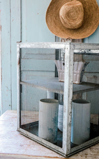 Vintage French Zinc Cheese Safe
