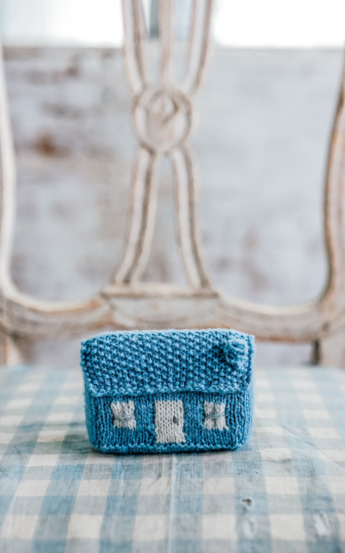 Made To Order Petite Knitted Blue House