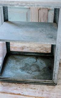 Vintage French Zinc Cheese Safe