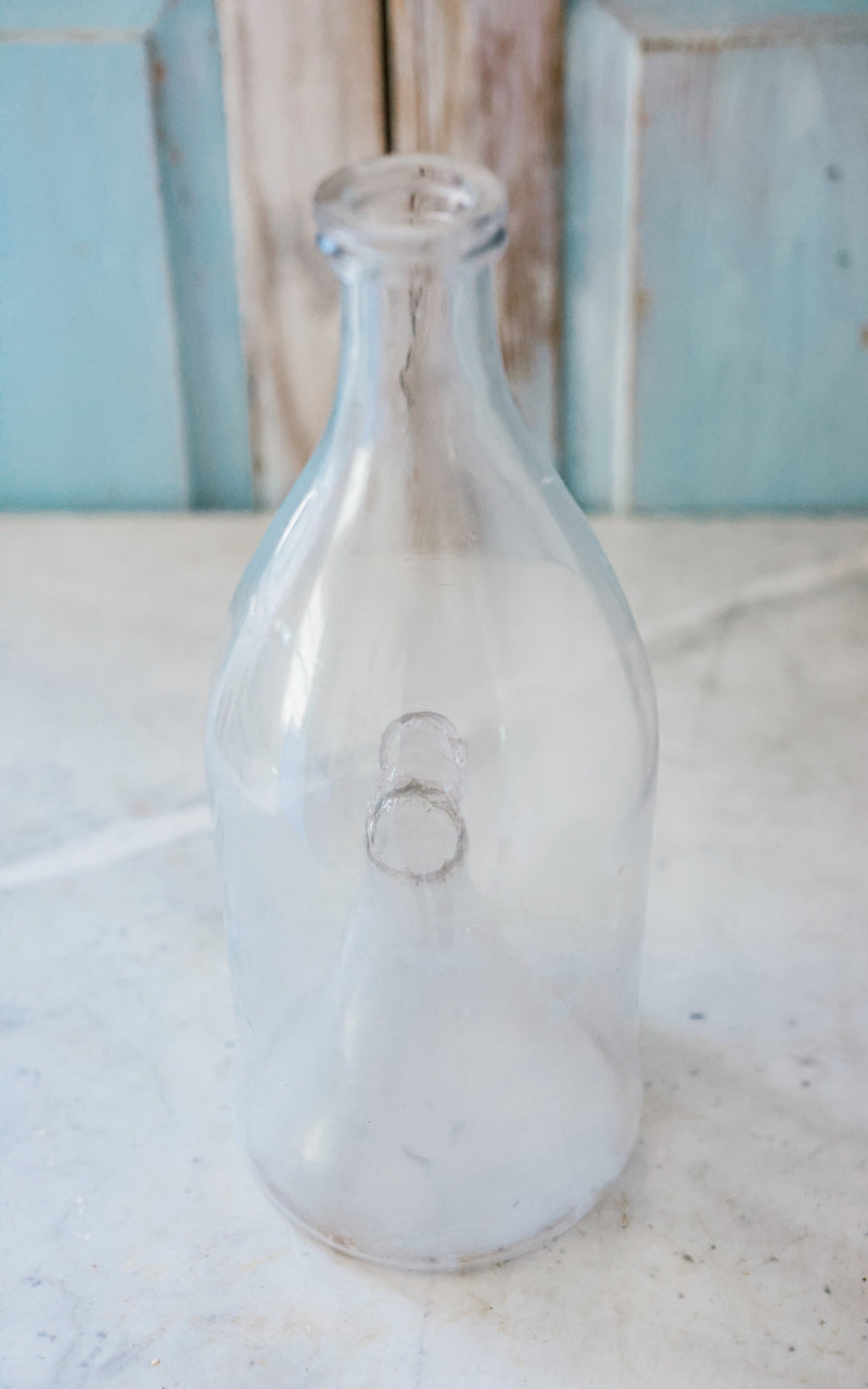 Vintage French Hand Blown Fish Bottle
