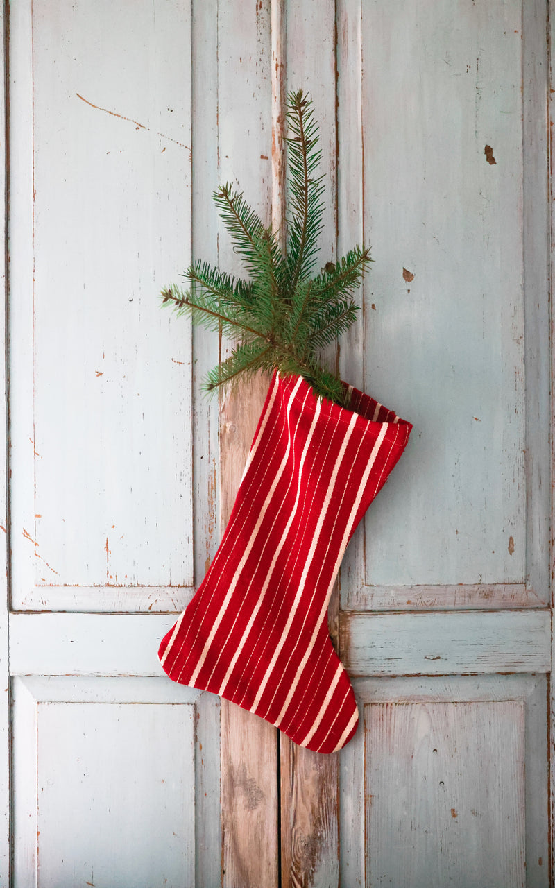 Vintage French Textile Stocking