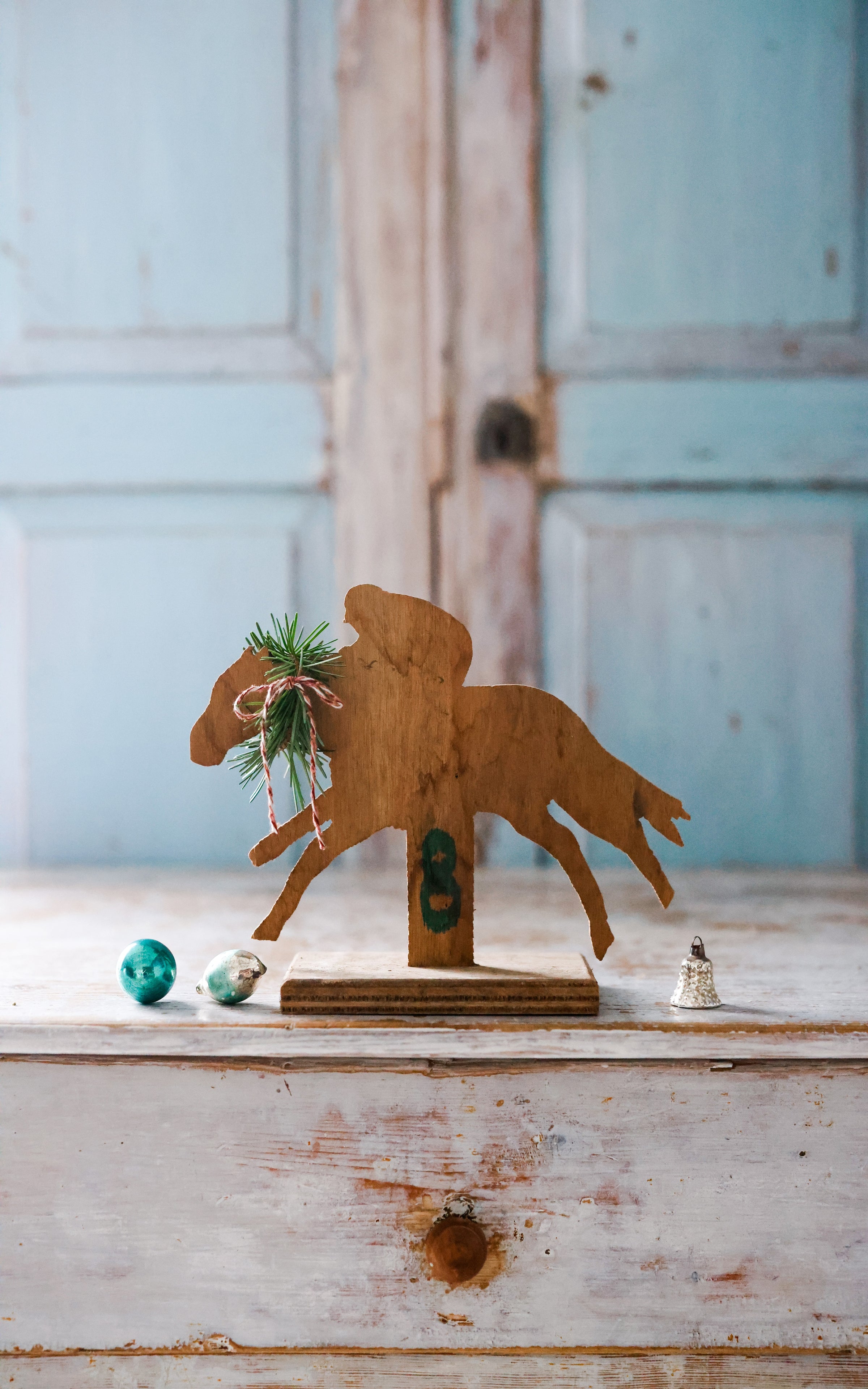 Vintage French Wood Horse