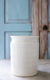 Vintage French Ironstone Crock