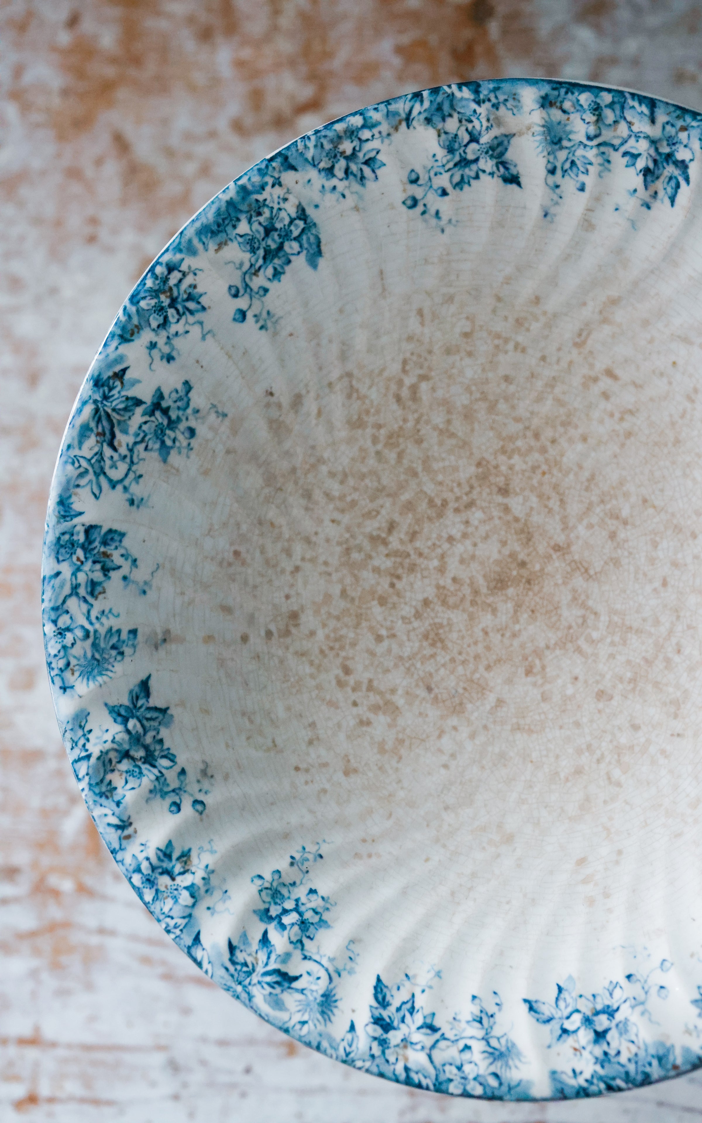 Vintage French Stoneware Compote