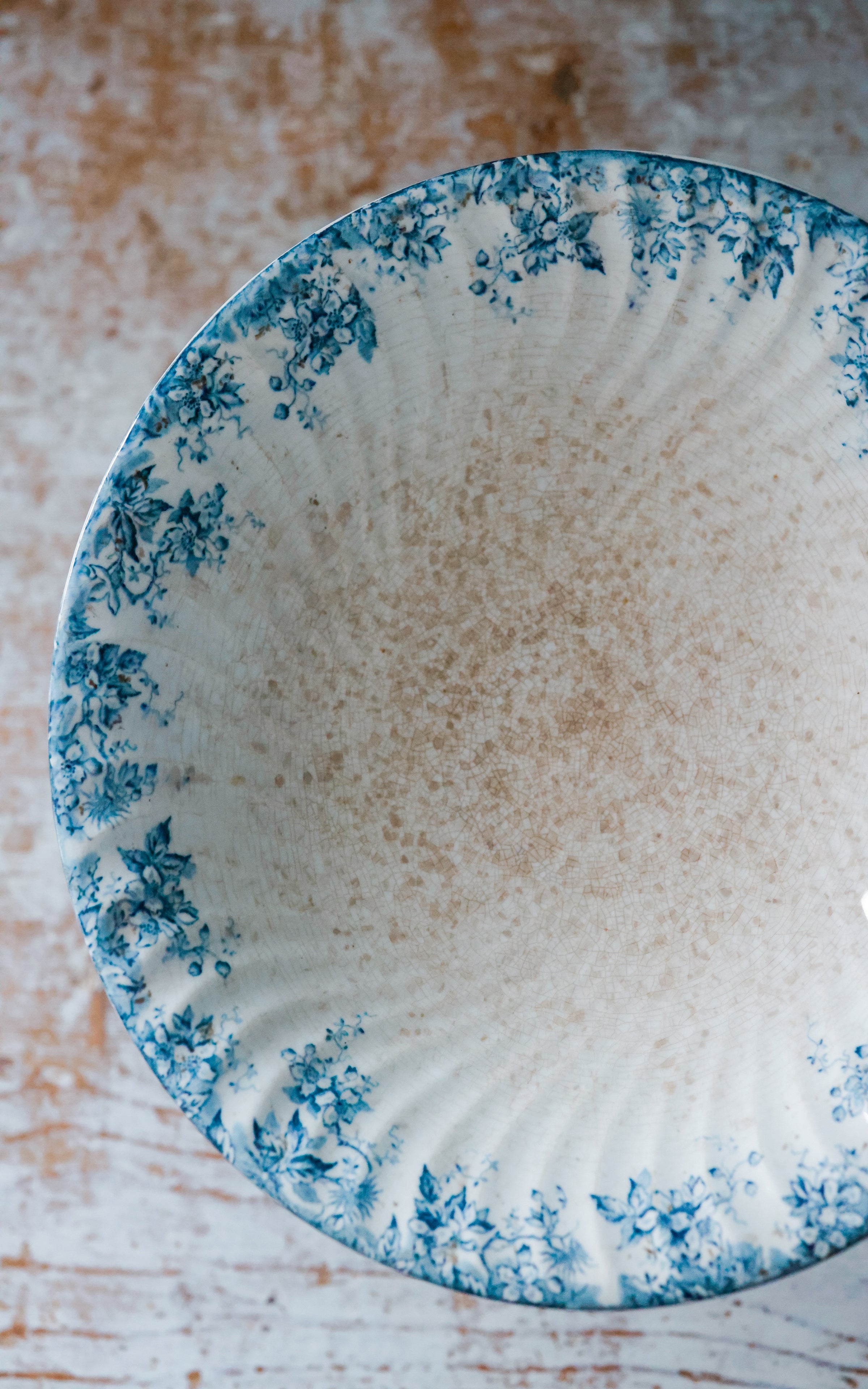 Vintage French Stoneware Compote