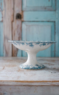 Vintage French Stoneware Compote
