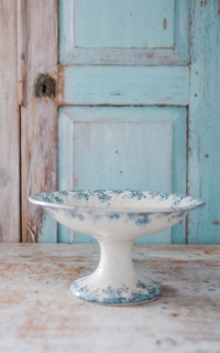 Vintage French Stoneware Compote