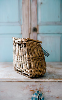 Vintage French Fishing Basket