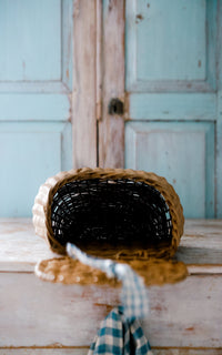 Vintage French Fishing Basket