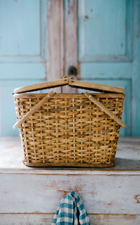 Vintage French Picnic Basket