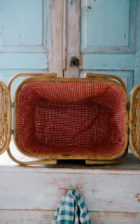 Vintage French Picnic Basket