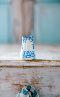Petite Vintage French Stoneware Pitcher