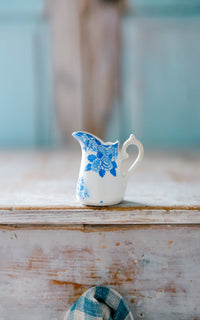 Petite Vintage French Stoneware Pitcher