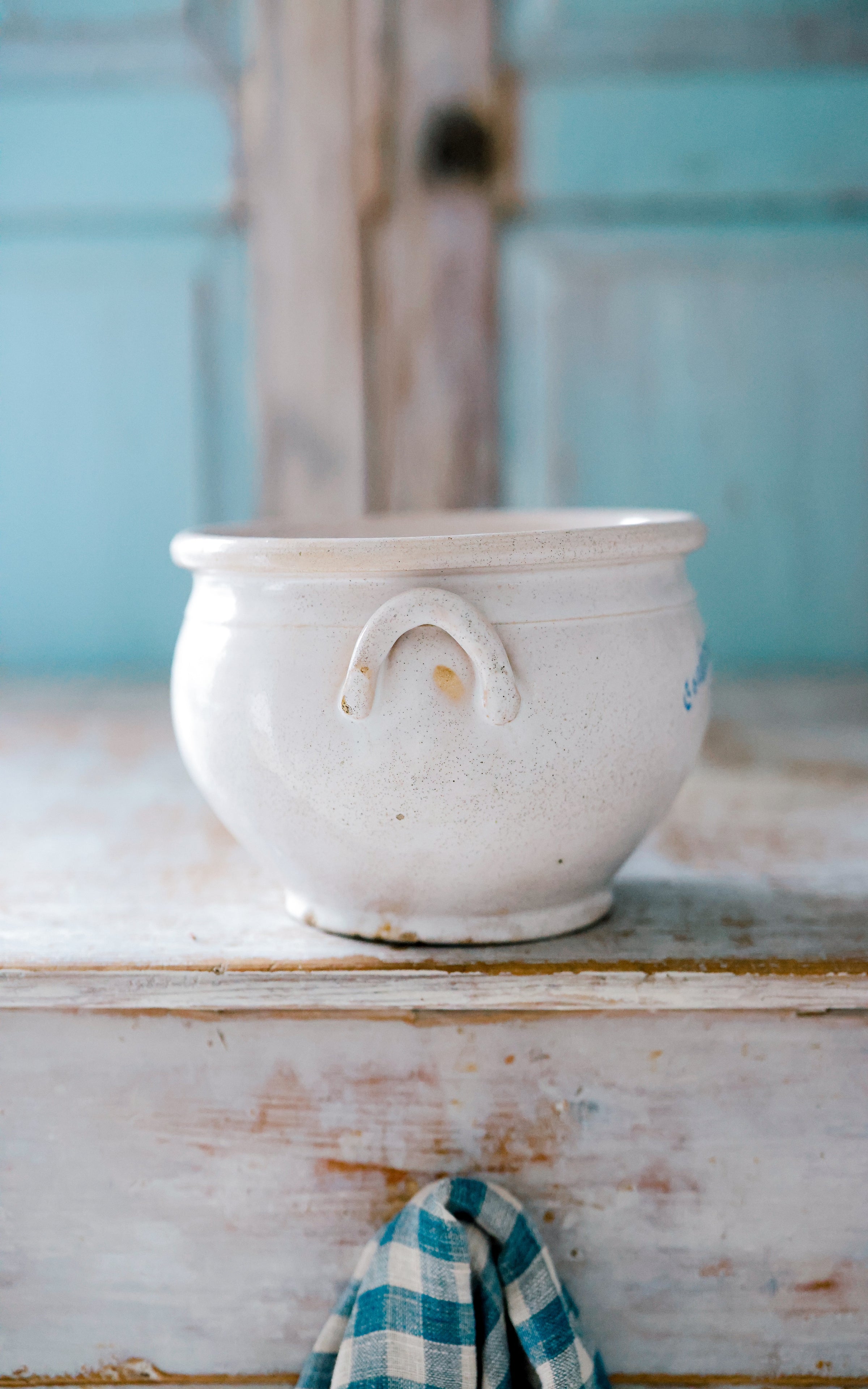 Vintage French Stoneware Crock