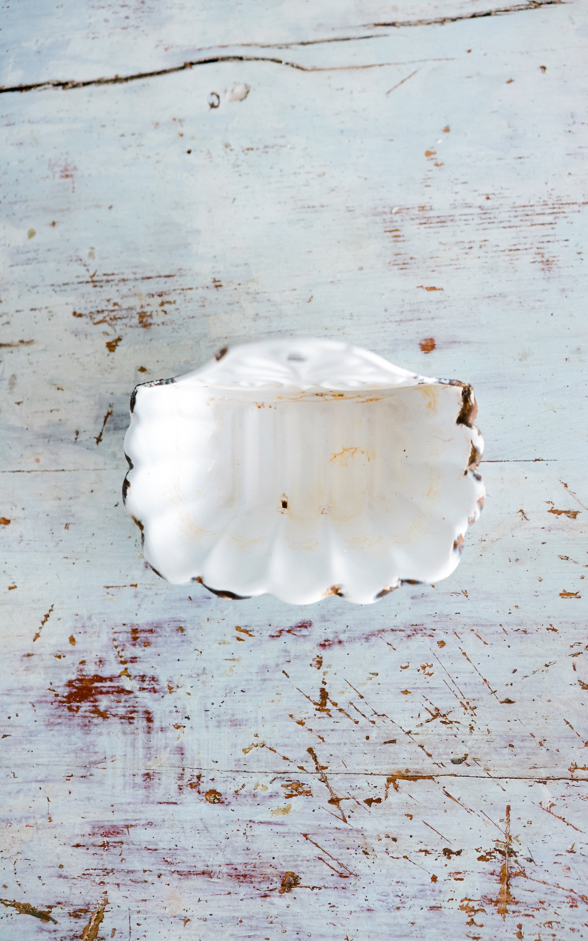 Vintage French Enamelware Soap Dish