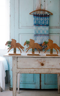 Vintage French Wooden Horse
