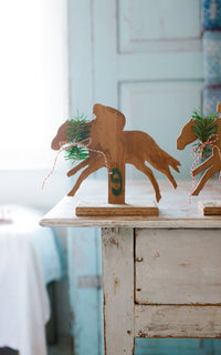 Vintage French Wooden Horse