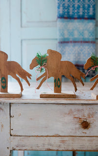 Vintage French Wooden Horse