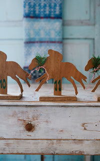 Vintage French Wooden Horse