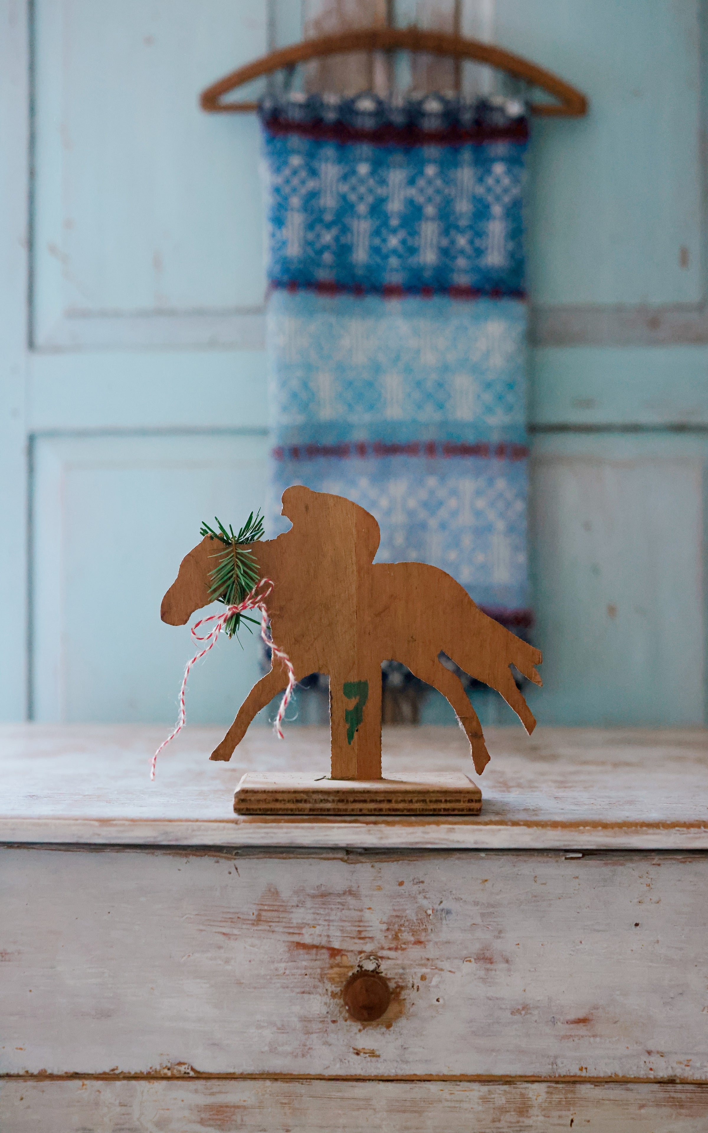 Vintage French Wooden Horse~7