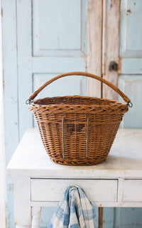 Vintage French Bike Basket