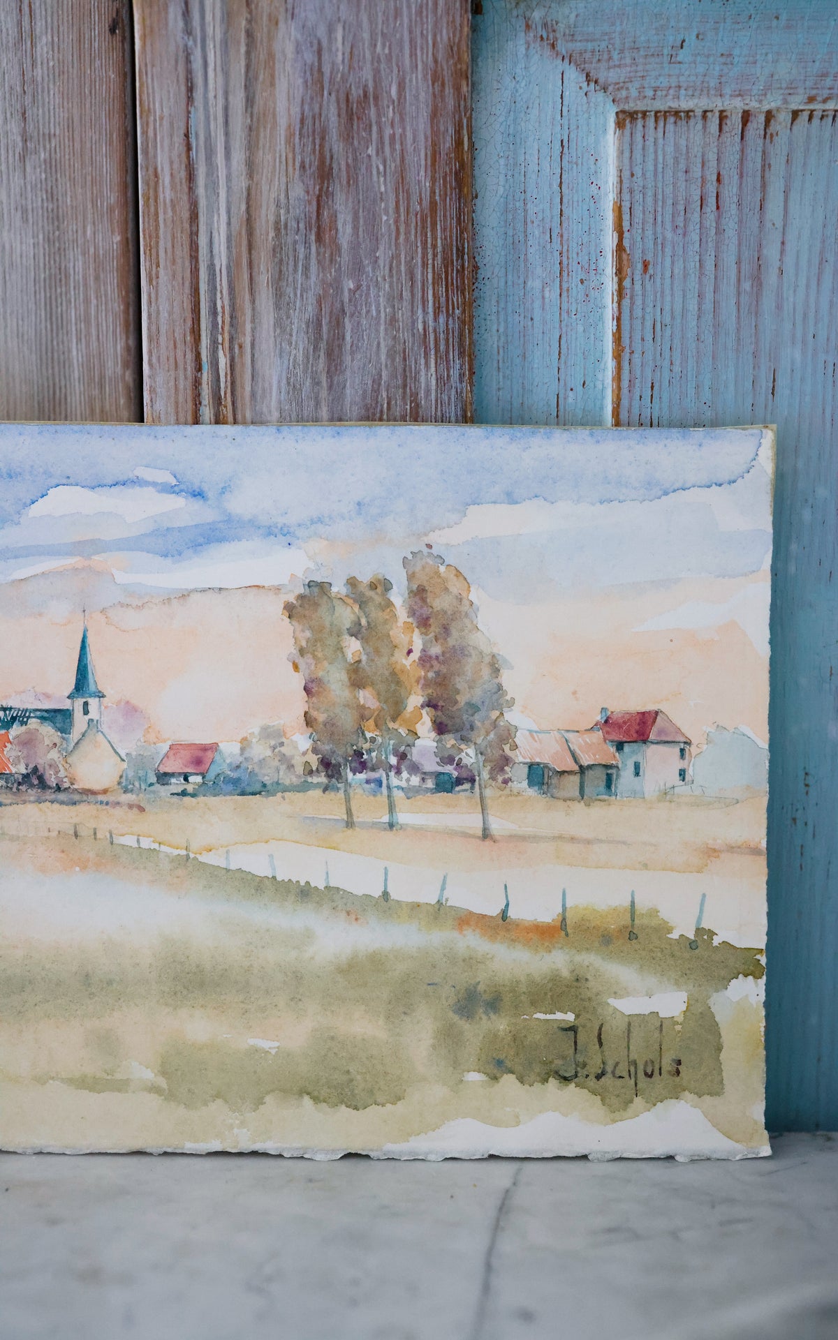 Vintage French Watercolor