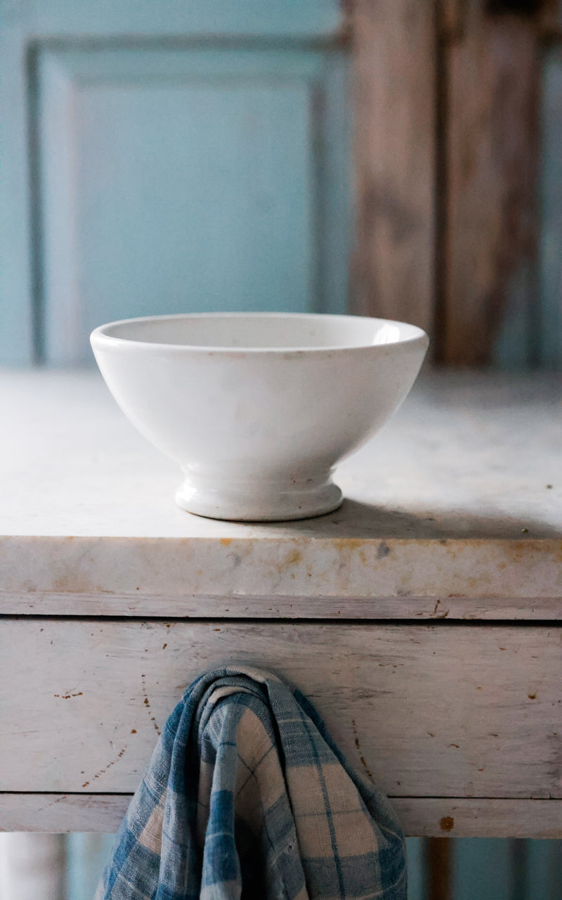 Vintage French Stoneware Cafe Au Lait Bowl