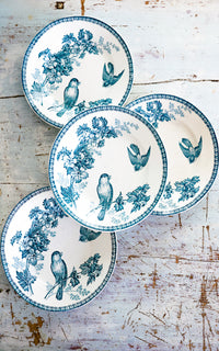 Set of Four Vintage French Stoneware Plates