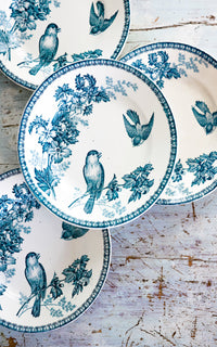 Set of Four Vintage French Stoneware Plates