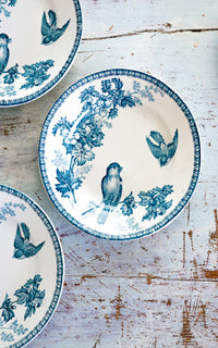 Set of Four Vintage French Stoneware Plates