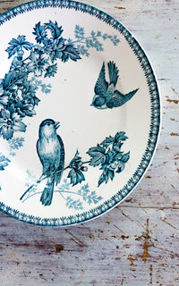 Set of Four Vintage French Stoneware Plates