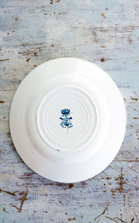 Set of Four Vintage French Stoneware Plates