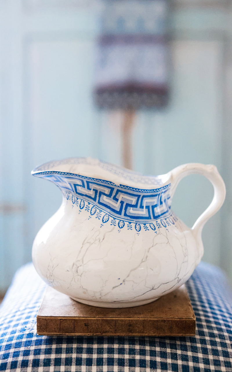 Vintage French Stoneware Pitcher