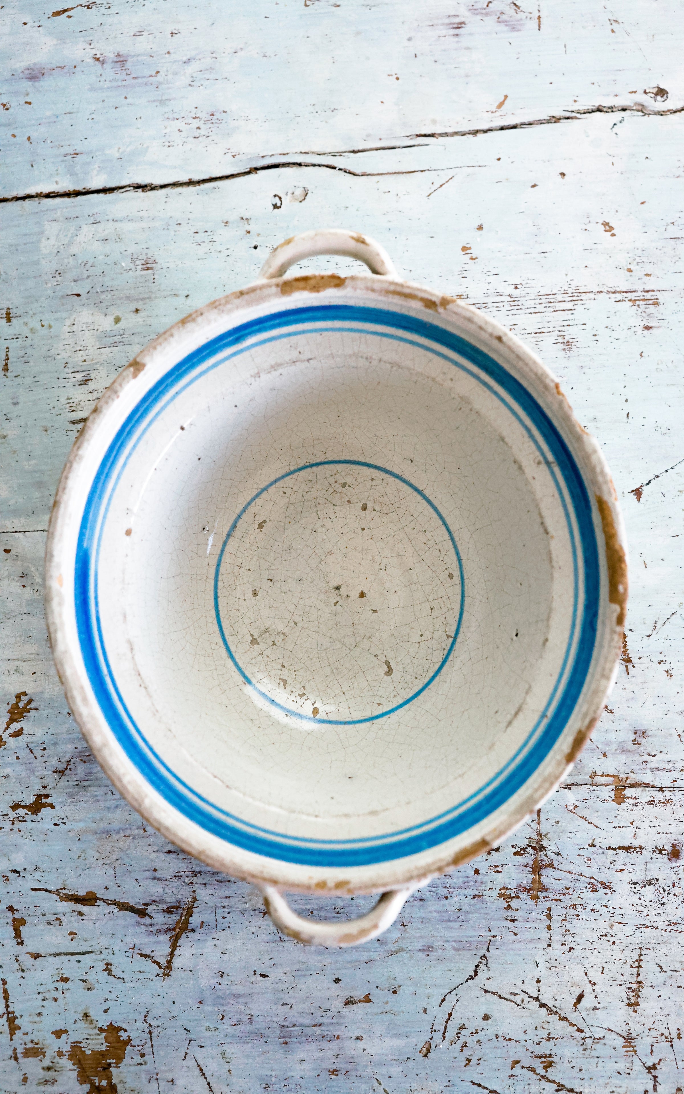 Vintage French Stoneware Bowl