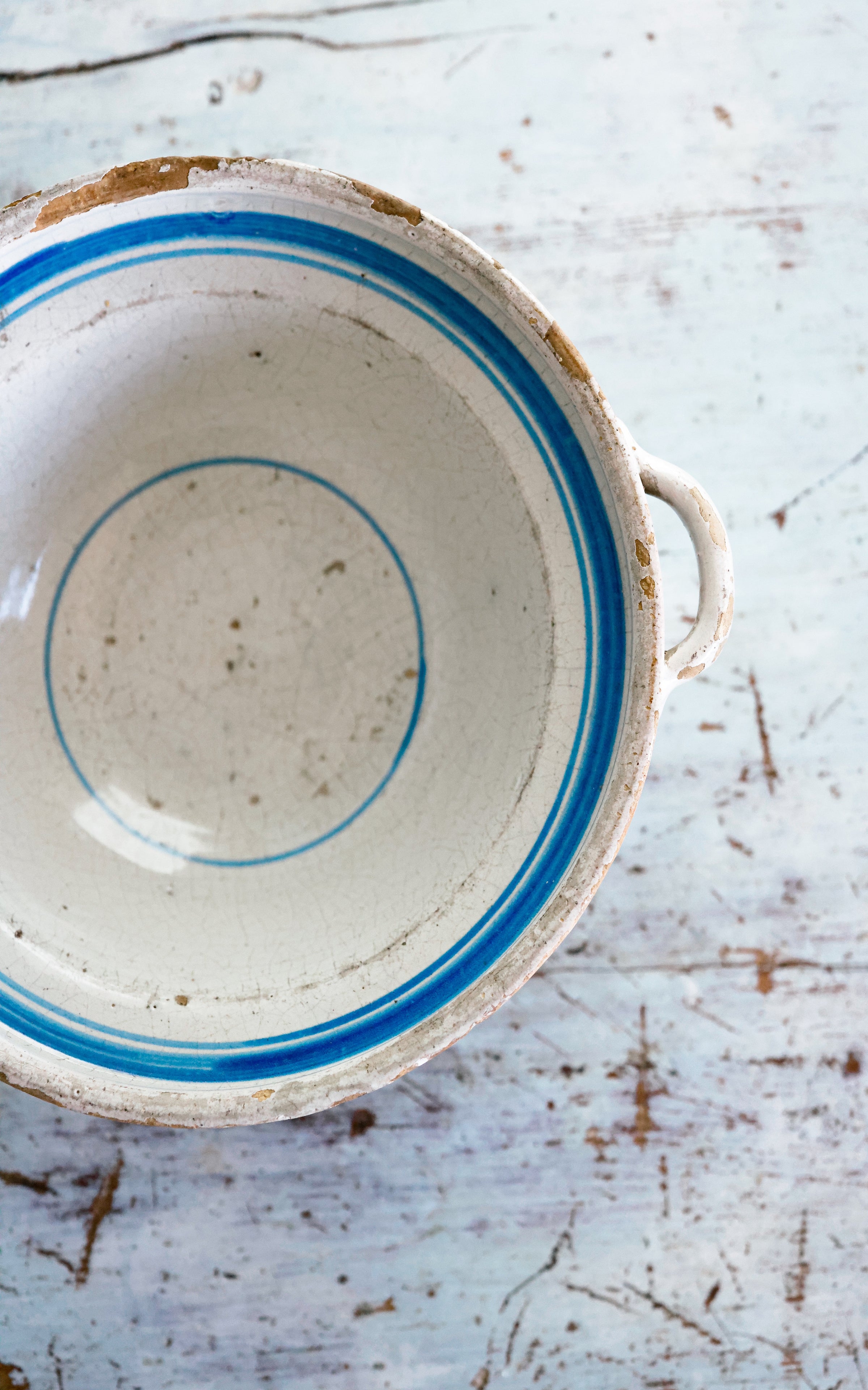Vintage French Stoneware Bowl