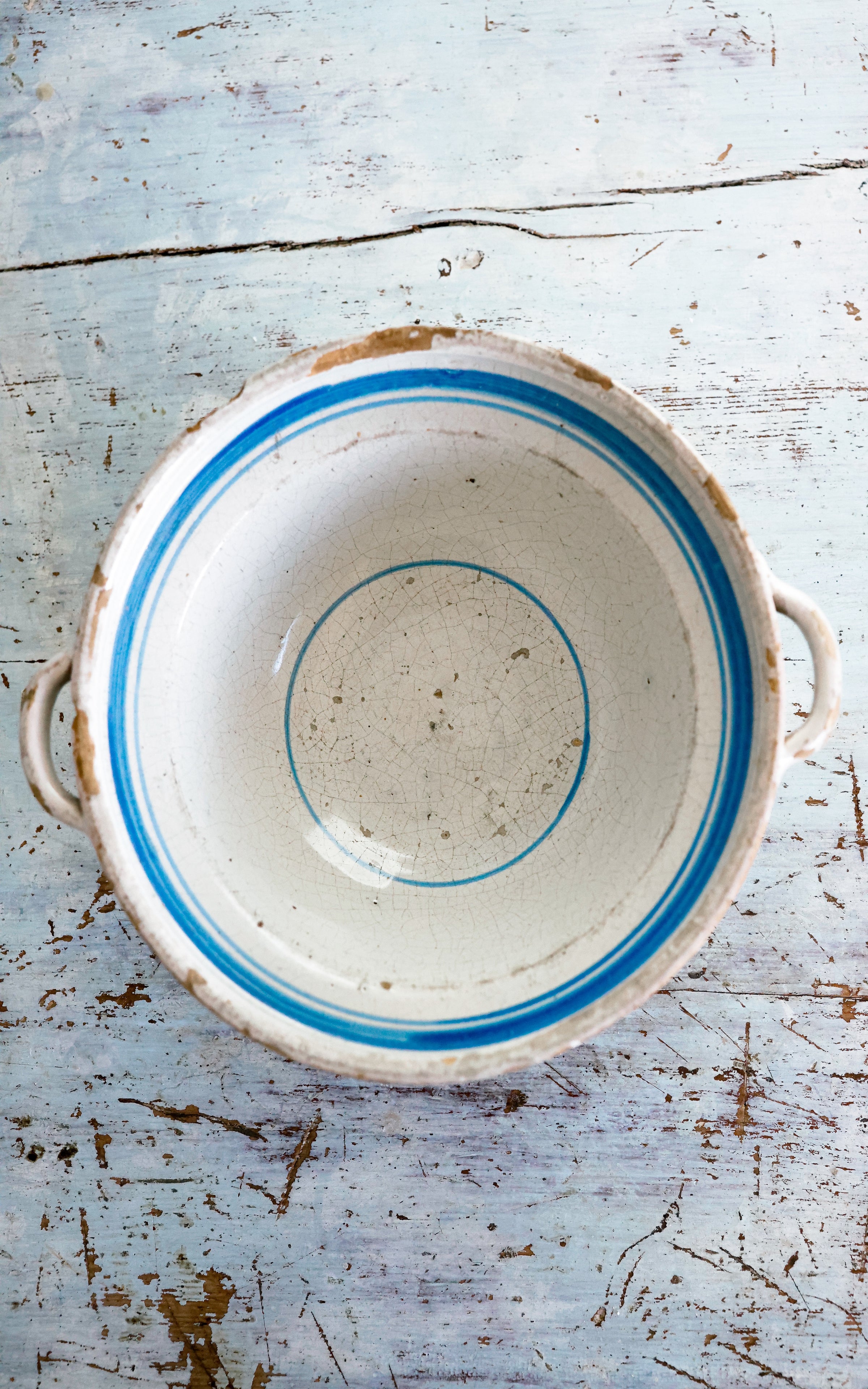 Vintage French Stoneware Bowl