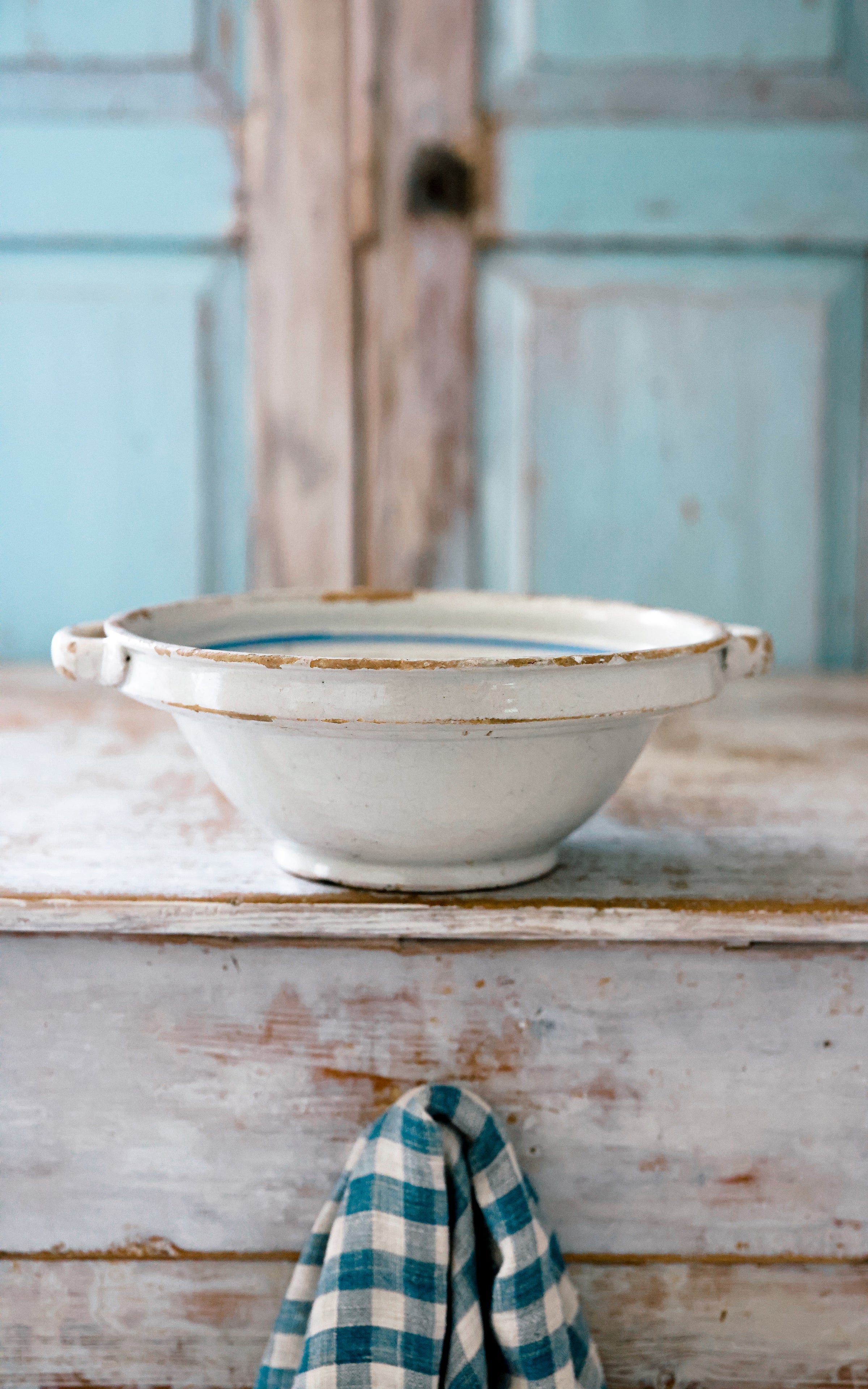 Vintage French Stoneware Bowl