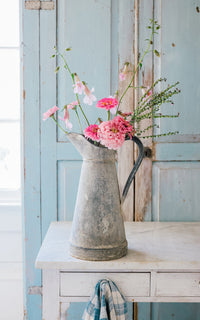 Vintage French Zinc Pitcher