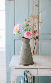Vintage French Zinc Pitcher