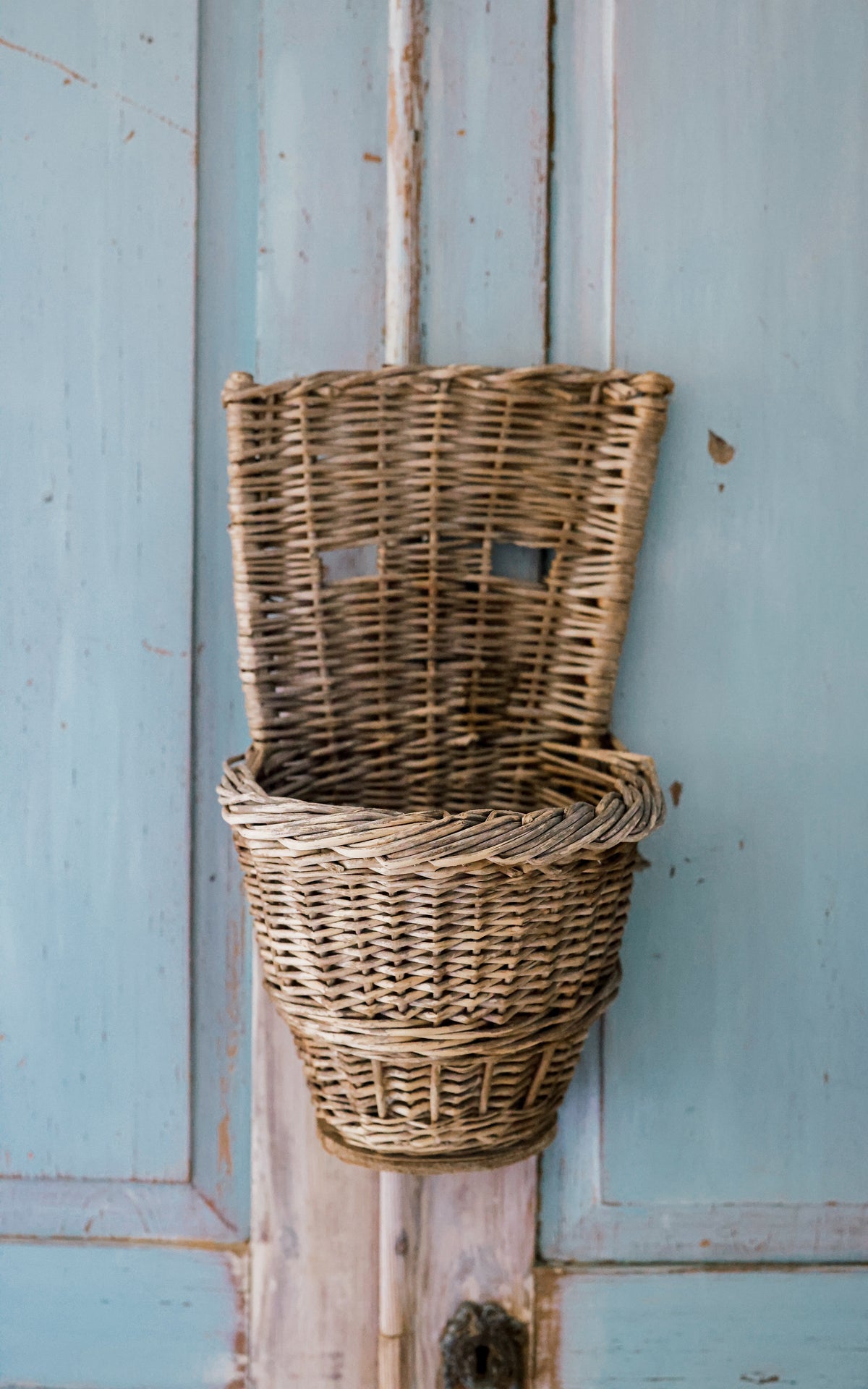 Vintage French Petite Harvest Basket
