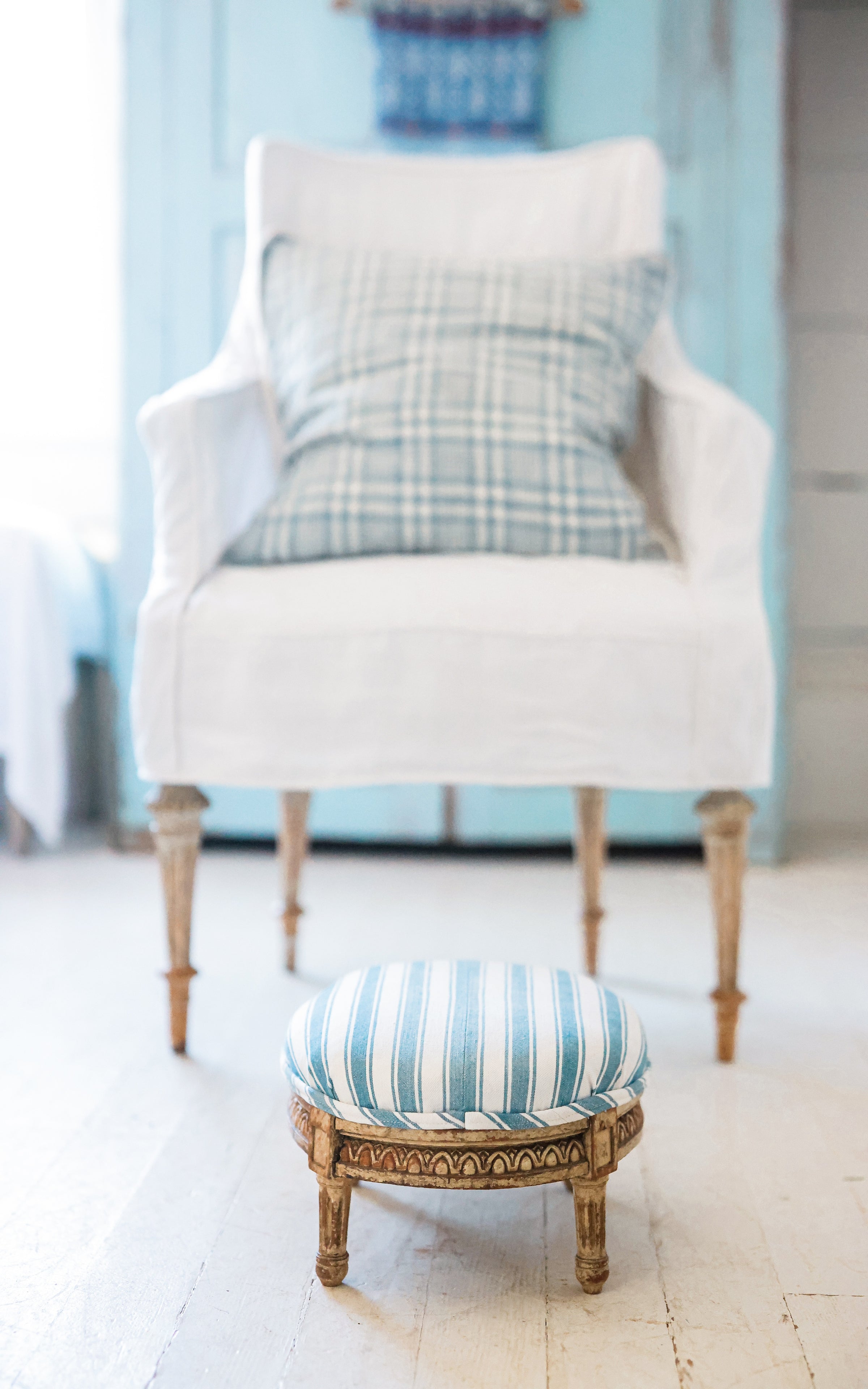 Petite Vintage French Stool