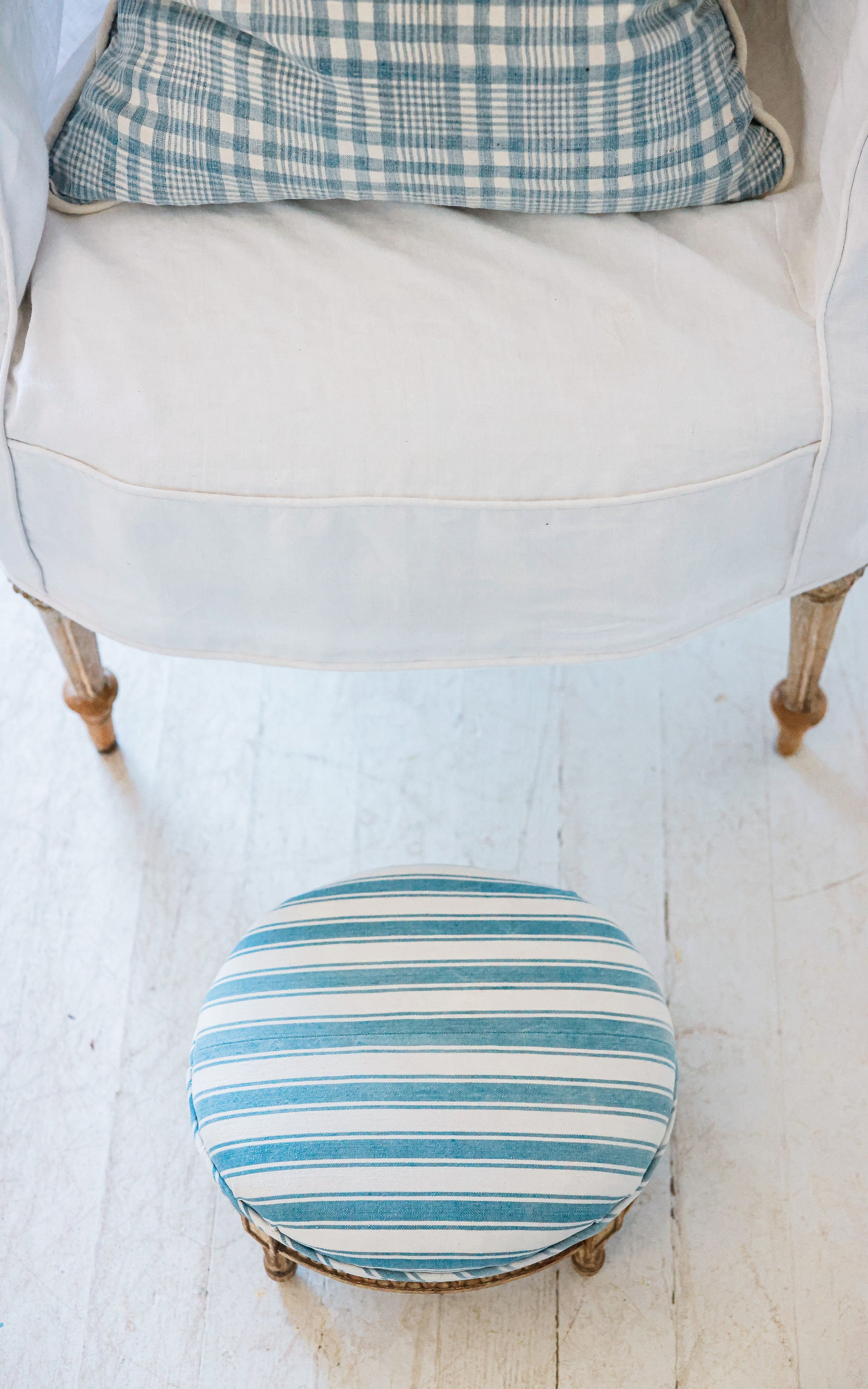 Petite Vintage French Stool