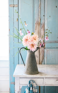 Vintage French Zinc Pitcher