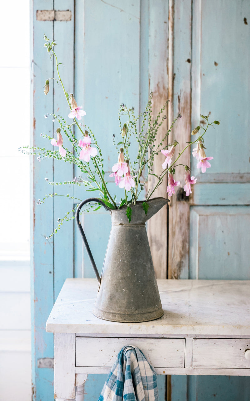 Vintage French Zinc Pitcher