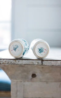 Set of Two Petite Vintage Dutch Stoneware Cups