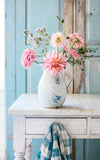 Vintage French Enamelware Pitcher